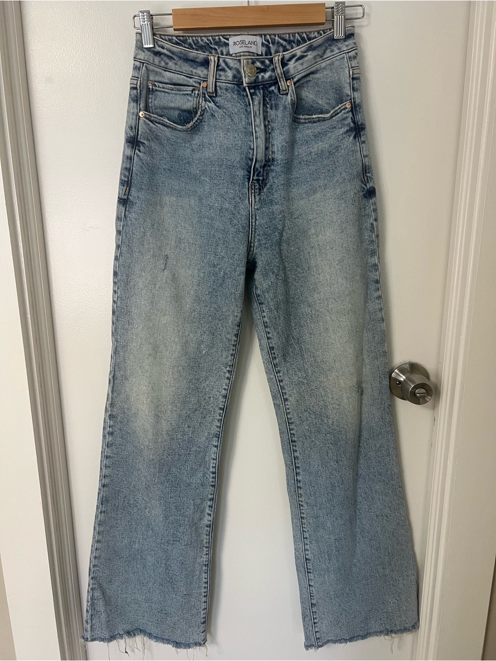 Light Wash High-Rise Wide Leg Jeans Minimalist Capsule Wardrobe Career Everyday